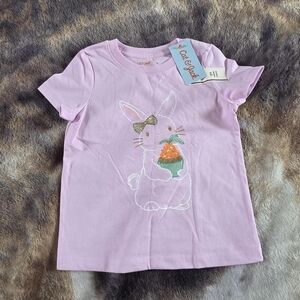 Cat & Jack Light Pink Bunny Cupcake Graphic Tee